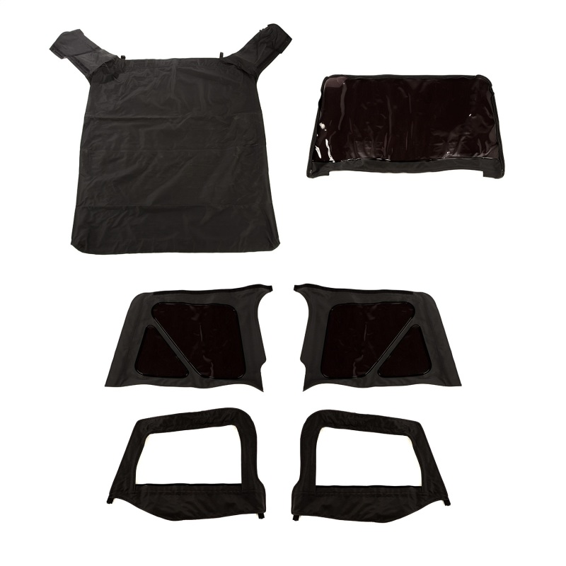 Jeep Wrangler Soft Top - Rugged Ridge - Montana S-Top with Tinted Windows and Door Skins - Black Diamond - `97-`06